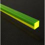 Square Rod - 9mm Fluorescent Green