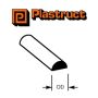 Styrene Half Round Rod
