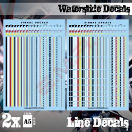 Line Work Decal W.D Line Decals - High-Detailed Waterslide Decals