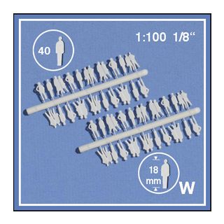 White Silhouette Figures