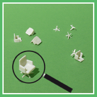 1:50 Scale - Ped. Armchair