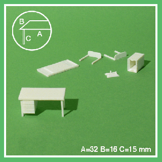 1:50 Scale - Drawer Desk
