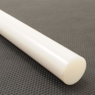 Acrylic Round Rod - 13mm Opaque White