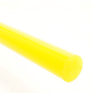 Acrylic Round Rod - 6mm Transparent Yellow