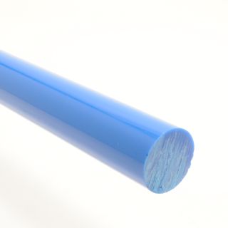 Acrylic Round Rod - 9mm Opaque Blue
