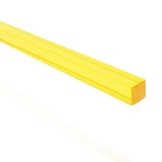 Square Rod - 9mm Transparent Yellow