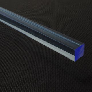 Square Rod - 6mm Fluorescent Blue